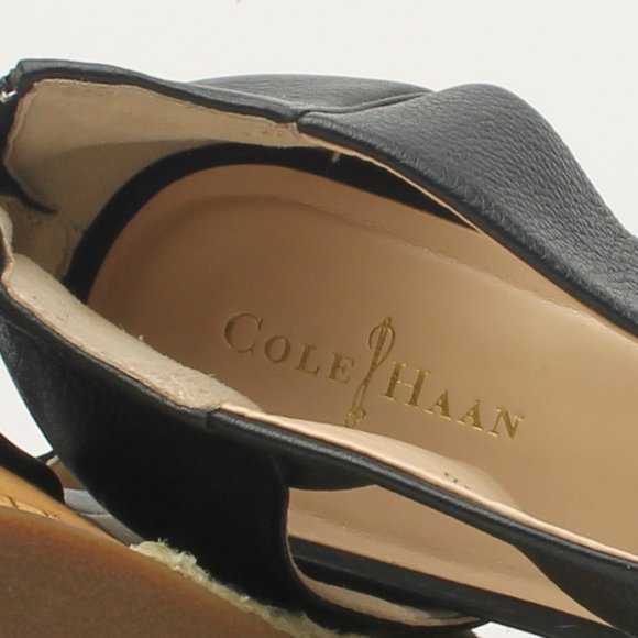 Cole Haan Crisscross Black Wedge Espadrille Sandle size 11B Like New - Picture 10 of 16